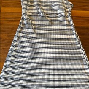 Arizona Jean Company Blue and White Striped Midi Dress